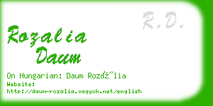 rozalia daum business card